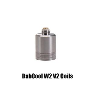 Autentyczne Dabcool W2 V2 Wymiana Koncentrata Cewki Cewki Do Email Atomizer Atomizer Hookah Wax Tank Budder Dab Rig Vape Kit autentyczny