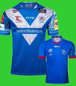 mode rugby achat en gros de Top Mode Samoa Rugby Jerseys Union T shirts Home Rugby League Jersey chemises