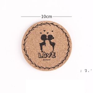 Wholesale 14 table for sale - Group buy 14 Styles Cork Drink Coasters Tea Coffee Absorbent Round Cup Mat Table Decor Home Non Slip HWD12478