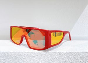 düz çerçeve güneş gözlüğü toptan satış-Kırmızı Altın Ayna Güneş Gözlüğü Düz Üst Çerçeve Serin Sunnies Erkekler Moda Güneş Gözlükleri UV400 Koruma Tonları Kutusu Ile