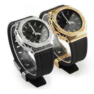 Wholesale generations band for sale - Group buy Watch Bands Carved Models Modified Band For GA2100 Rubber Strap Bezel Metal Stainless Steel One Generation Accessories