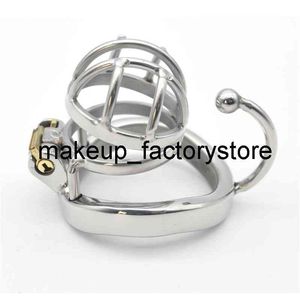 Wholesale sex toys bondage gears resale online - Massage Stainless Steel Male Cock Cage Locking Metal Penis Ring Scrotum Bondage Gear Chastity Devices Covers for Men Sex Toys