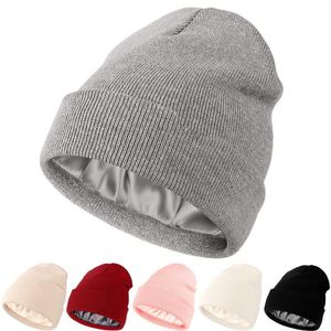 Cycling Caps Masks Unisex Warm Knitted Winter Thermal Solid Color Knitting Beanie Women Men Outdor Sports Fishing Skiing Hat