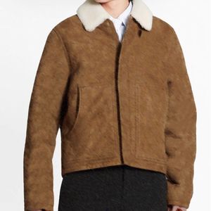 21fwユニセックスの毛皮の襟ジャケットラペルのファックスの毛皮のコートの毛皮の男性のジャケットクールなファッションニューボーイズぬいぐるみジャケット暖かいラペル高品質のジッパー