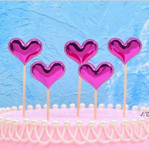toppers para pasteles de boda al por mayor-Cake Toppers Decoraciones de estrellas PU Fiesta de cumpleaños Boda Baby Baby Shower Suministros RRA10483