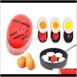 красные кипения оптовых-Кухня Ecofriendly Rosin Red Яйцо Идеальный Цвет Изменение Таймер Мягкие Жесткие Вареные Яйца Приготовление пищи Инструменты BH2812 PA MPEEFN