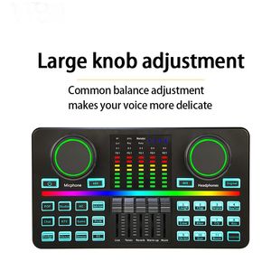 TM1 V Microfoon Mixer Digitale Audio Interface Podcast Bluetooth Sound Card Oplaadbare Podcaster voor Telefoon Computer PC