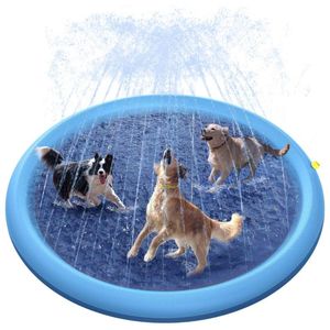 tapis de refroidissement par eau achat en gros de Stylos de chenils pneumatiques pneumatiques pneumates de pavé de sprinkler pour chiens pour chiens enfants en plein air jouant de l été de refroidissement de piscine eau piscine à