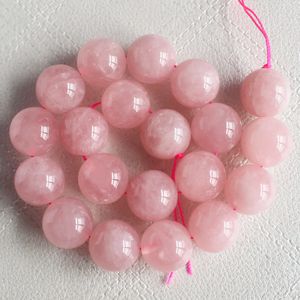 itens soltos venda por atacado-Boa Qulity mm Natural Rose Quart Rodada Loose Beads DIY Jóias fazendo todo para todos os itens