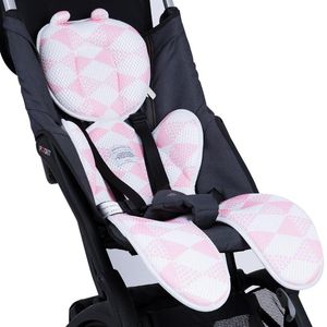 розовый детский стул оптовых-Летний матрас для коляской коляски Дышащий розовый серый универсальный детский вагон Cartiat High Chushion Части аксессуары