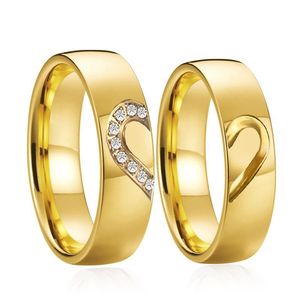 Luxe Bling Zircon Amour Bague de mariage Set Femmes Fiançailles Bijoux Taille 6-12 Luxe Bling Zircon Amour Bague de mariage Set Femmes Fiançailles Bijoux Taille 6-12
