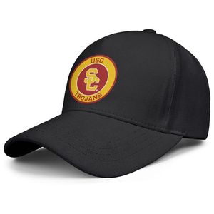 USC Trojans Round Logo Black Mens and Women Trucker Cap Design Designer Custom Cool Fashion Baseball Team Bästa personliga hattar USA