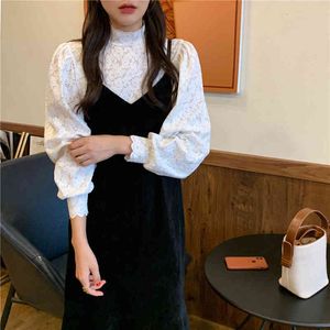 Wholesale dress attire for sale - Group buy Casual Dresses Women s long sleeve retr o ensemble women s attire with solid and chic color French style retro low cut shirt velvet MPAC