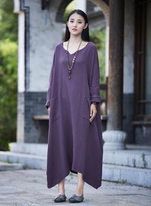 mori kız kadın elbiseleri toptan satış-Günlük Elbiseler Robe Vintage Bahar Sonbahar Katı Elbise Kadın Dentelle Artı Boyutu Uzun Vestidos Mori Kız Gömlek Femme