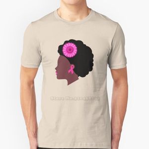 t-shirt cancer du sein achat en gros de T shirts Hommes Cancer du sein Black Femmes Rose Tournesol Afro American Hip Hop T shirt coton T shirts T shirts Hommes Tee Tops