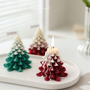 Wholesale candle souvenirs gifts for sale - Group buy Christmas tree aromatherapy candle Hand made soybean wax For Home Decor Po Props DIY Candle Birthday Gift Souvenir ZC688
