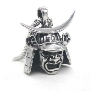 Japanska Samurai Armor Face Mark Pendant L Rostfritt stål Mens Biker Rocker Punk Style D205 Steel Necklace Inch G0927