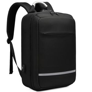 Rugzak RFID blokkeren anti diefstal mannen grote schoudertas packs zakelijke reizen inch laptoptassen USB oplader schoolrugzakken