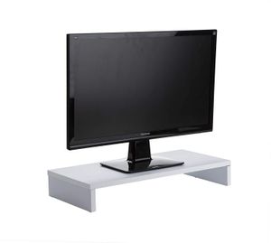 Wholesale white screen monitor for sale - Group buy Wooden Riser for Computer Pc iMac Printer Speakers Screens TV White Monitor Stand