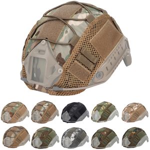 ingrosso copertura tattica di casco airsoft-Coperchio tattico del casco per Fast MH PJ BJ Army Elmets Covers Airsoft Paintball Accessori
