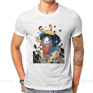 gömlek işaretleme toptan satış-Erkek T Shirt Kahraman Hip Hop Tişört Yenilmez Mark Grayson Omni Adam TV Rahat Boyut S XL T Gömlek Yetişkin için Yaz T shirt