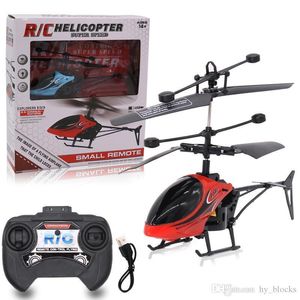 Wholesale helicopter with remote toy resale online - Mini RC Drone Helicopter Infraed Induction Channel Electronic Funny Suspension Remote Control Aircraft Quadcopter Drone Kids Toys