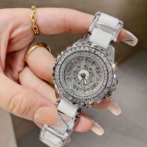 Bekijk Timini Sky Watch Women s Diamond Industry Exquisite Fashion Steel Band Watch