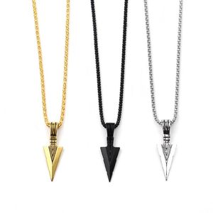Pendant Necklaces Men s Triangle Spear Alloy Personality Fashion Necklace Men Women Kids Jewelry Daily Dress Up Accessories Wonderful Gift
