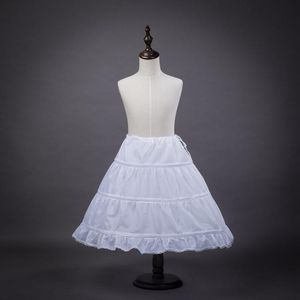 Wholesale dress crinoline kids resale online - Skirts In Stock Three Hoops Children Petticoat Kid Crinoline For Flower Girl Dresses White Little One Size Kids Y