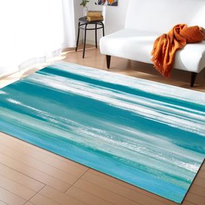 turquoise carpet toptan satış-Halılar Soyut Mavi Turkuaz Doku Oturma Odası Yatak Odası Dekorasyon Genç Halı Ev Mutfak Paspas