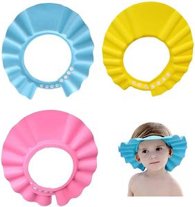 kleinkinder duschhaube großhandel-Duschkappen Baby Bathing Shampoo Schutzhut weich einstellbare Visierkappe für Kleinkind Kinder Baby Kinder stück