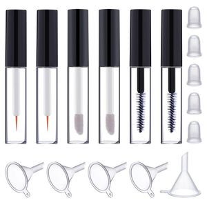 Storage Bottles Jars Empty Mascara Tube Eyeliner Bottle Lip Gloss Tubes Vials Containers With Wands Brushes And Rubber Inserts Funnels For