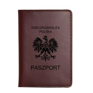Kaarthouders Polen Paspoort Cover Echt Lederen Travel Poolse accessoires Case Portefeuilles Houder