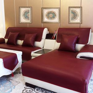 Chair Covers Non slip Washed Leather Sofa Cushion Four Seasons Universal No clean Waterproof Royal Cover Full Towel