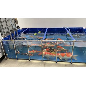 Lvju fisk akvarietank 92 gallon 350 liter 100 * 100 * 35 cm koi damm