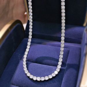 Wholesale moissanite choker necklace for sale - Group buy 925 Sterling Silver MM Created Moissanite Choker Necklace for Women Shine Short Chain Luxury Necklace Jewelry Designers