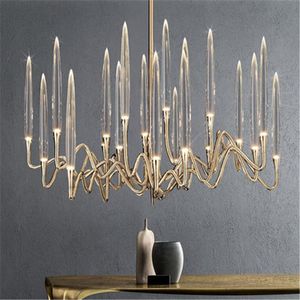 Hanglampen Moderne Light Luxe LED Crystal Kroonluchter Boomtak Bruiloft Decoratie Lamp voor Eetkamer Slaapkamer
