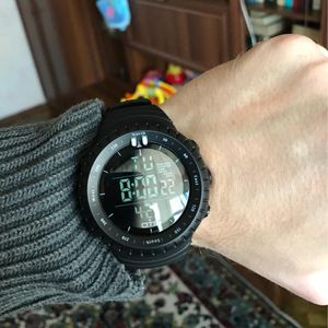 ots watch toptan satış-Saatı OTS LED Su Geçirmez Spor İzle Moda Rahat Dalış Spor Kol Askeri Elektronik Dijital Ordu Erkekler Saatler