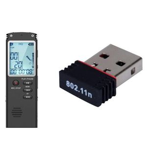 placa de áudio de rede venda por atacado-Adaptador de rede WiFi sem fio b g n LAN RTL8188 GB USB Detafone Digital Digital Audio Voice Recorder