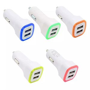 5V A LED Dual USB Car Charger Phone Input V V Power Adapter Universal Vehicle Cellphone Chargers for iPhone Samsung Xiaomi Huawei LG