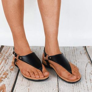 Sandals Women Leather Shoes Comfy Platform Flat Ortic Arch Support Comfortable Summer Flats T Strap Flip Flops Bunion Correct