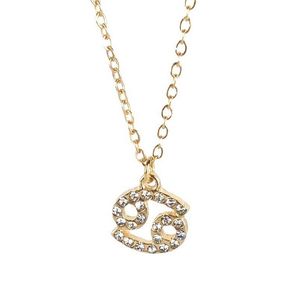 12の黄道帯のネックレスダイヤモンドの星座ネックレス男性女性の誕生日の宝石類