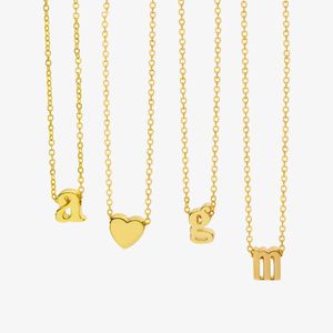kleine alphabete großhandel-Enfashion Kleiner Buchstaben Halsketten Anhänger Alphabet Initial Halskette Gold Farbe Choker Halskette Für Frauen Schmuck Kolye Collier
