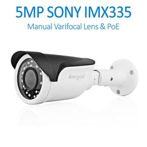 sony box camera оптовых-Doerguin AJMB2450VP Sony IMX355 MP Открытый POE IP камера с мм Ручной варифокальный объектив SMD IR LED распределительная коробка Дополнительные камеры