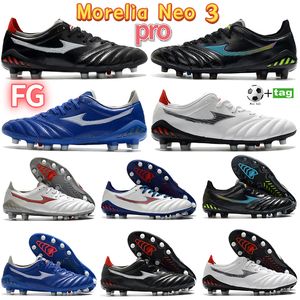 2022 Mężczyźni Morelia Neo Pro FG Soccer Cleats Buty piłkarskie Biały Szary Czerwony Czerwony Multi Deep Blue Mens Sneakers Buty Moda Trenerzy