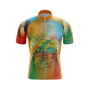 メンズTシャツ2021夏の落書きMTBバイクジャージー水分吸い上げの半袖マイヨットシクリスモクイックドライサイクリング服