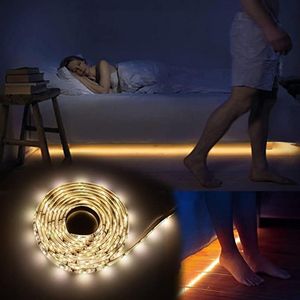 Human Body Induction LED Light Strip Batterijen Powered Lamp Motion Sensor Waterdichte Trappen Garderobe Strips