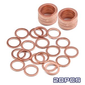 10 STKS M18 Solid Copper Wasmachine Platte Ring Pakking Spacer Rashers Fastener Hardware x1mm Mulit Size