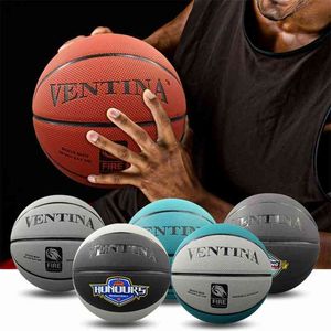 offizielle größe basketballs großhandel-Ball Offizielle Größe PU Leder Outdoor Match Training Männer Frauen Basketball Baloncesto Frei mit Netztasche Nadel