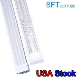 LED Light Light FT V Kształt Zintegrowany ft stóp stóp T8 Dual SMD2835 Tubes Cool Lighting Strip Bar Mocowanie paczek